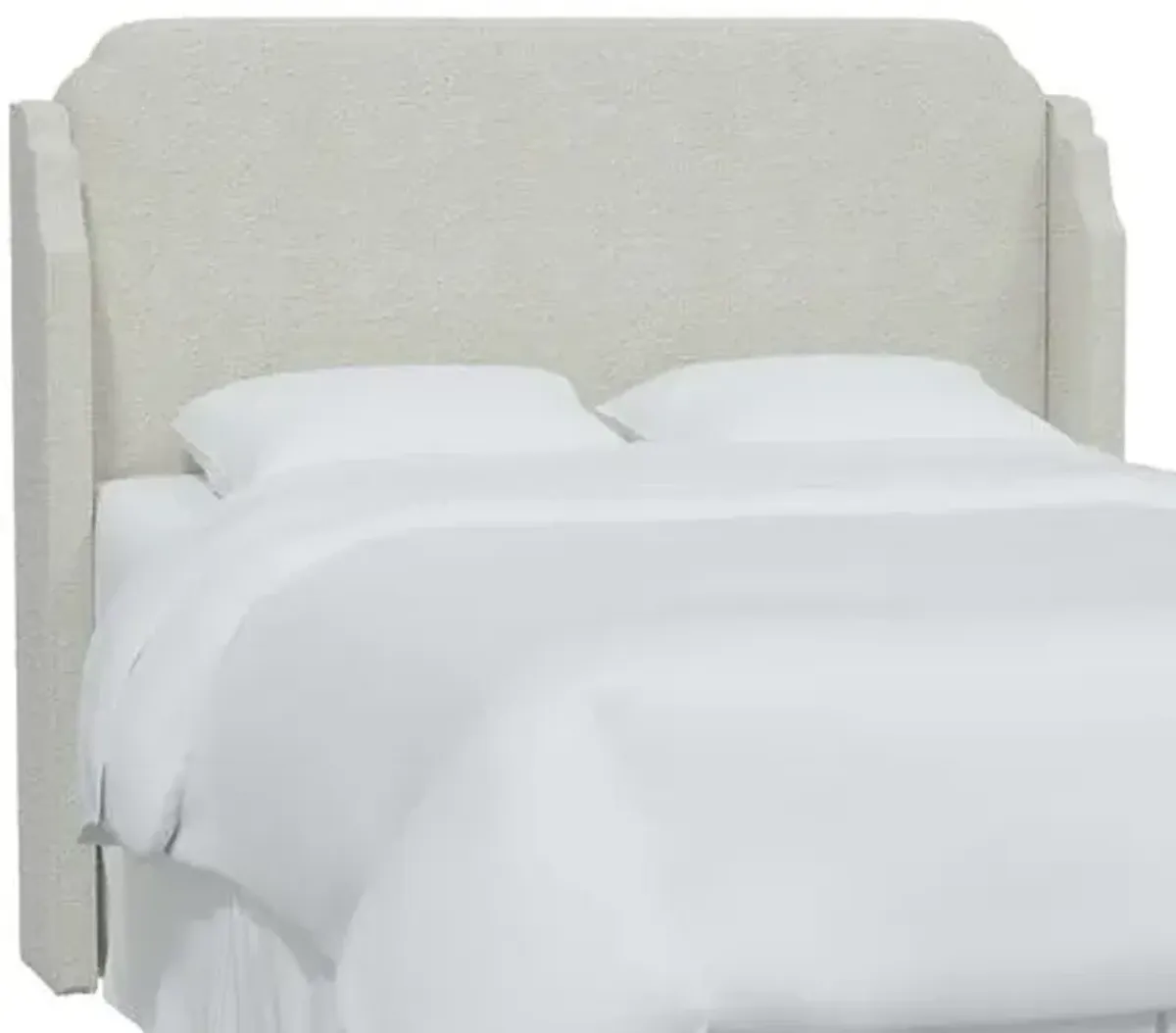 Aurora Bouclé Headboard - White