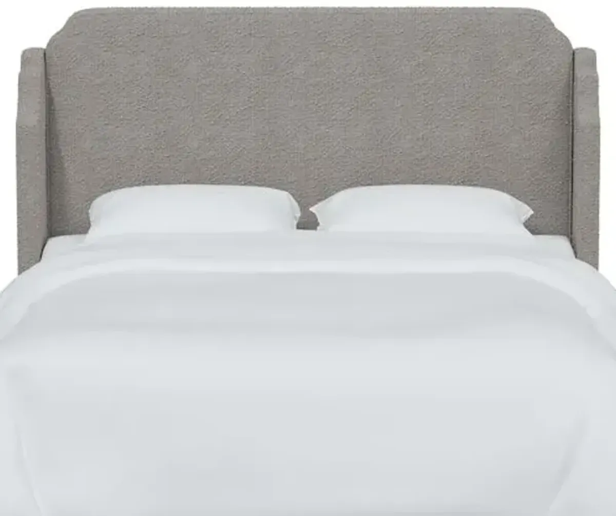 Aurora Bouclé Headboard - Gray