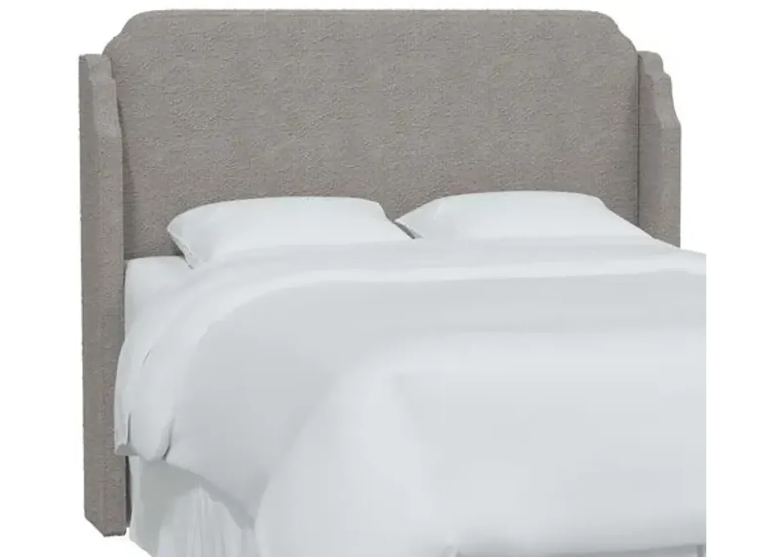 Aurora Bouclé Headboard - Gray