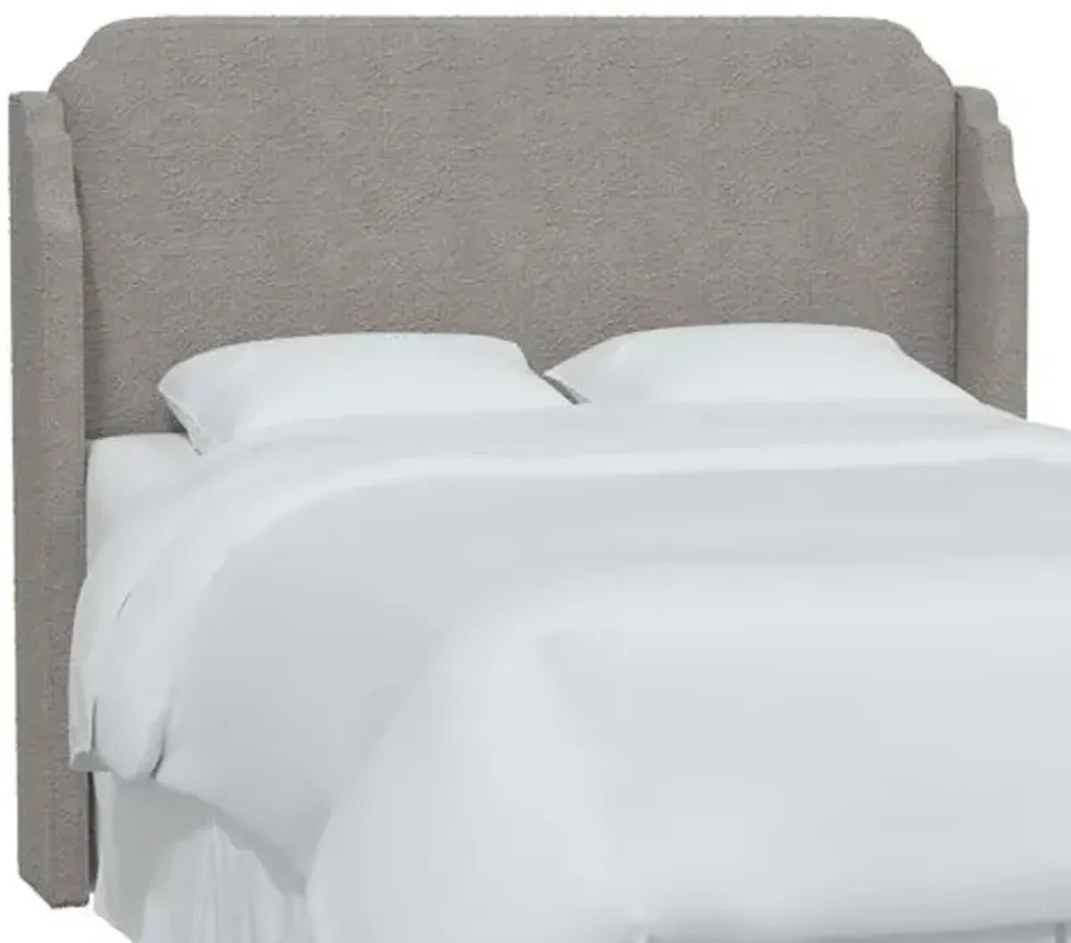 Aurora Bouclé Headboard - Gray