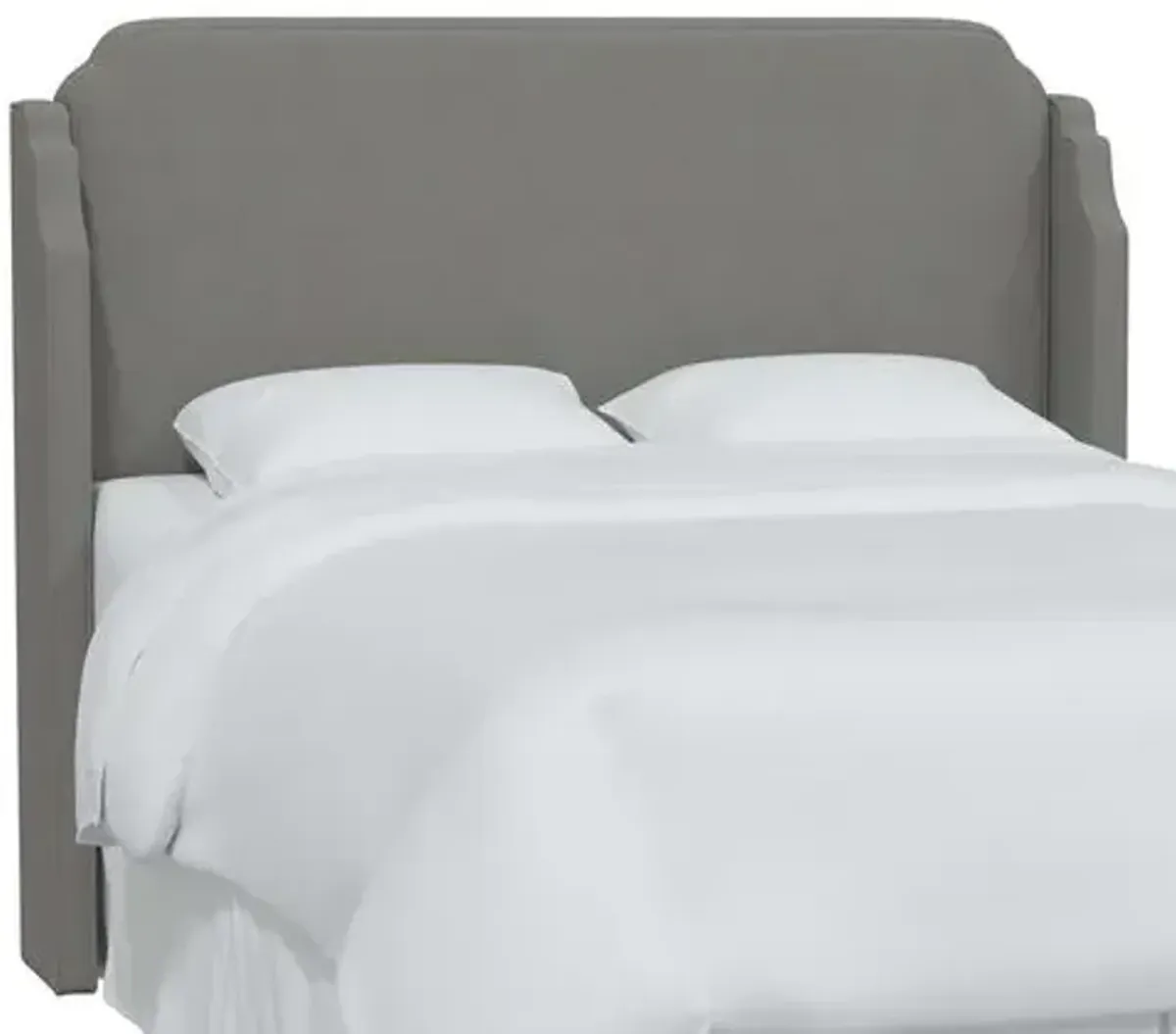 Aurora Linen Wingback Headboard - Gray