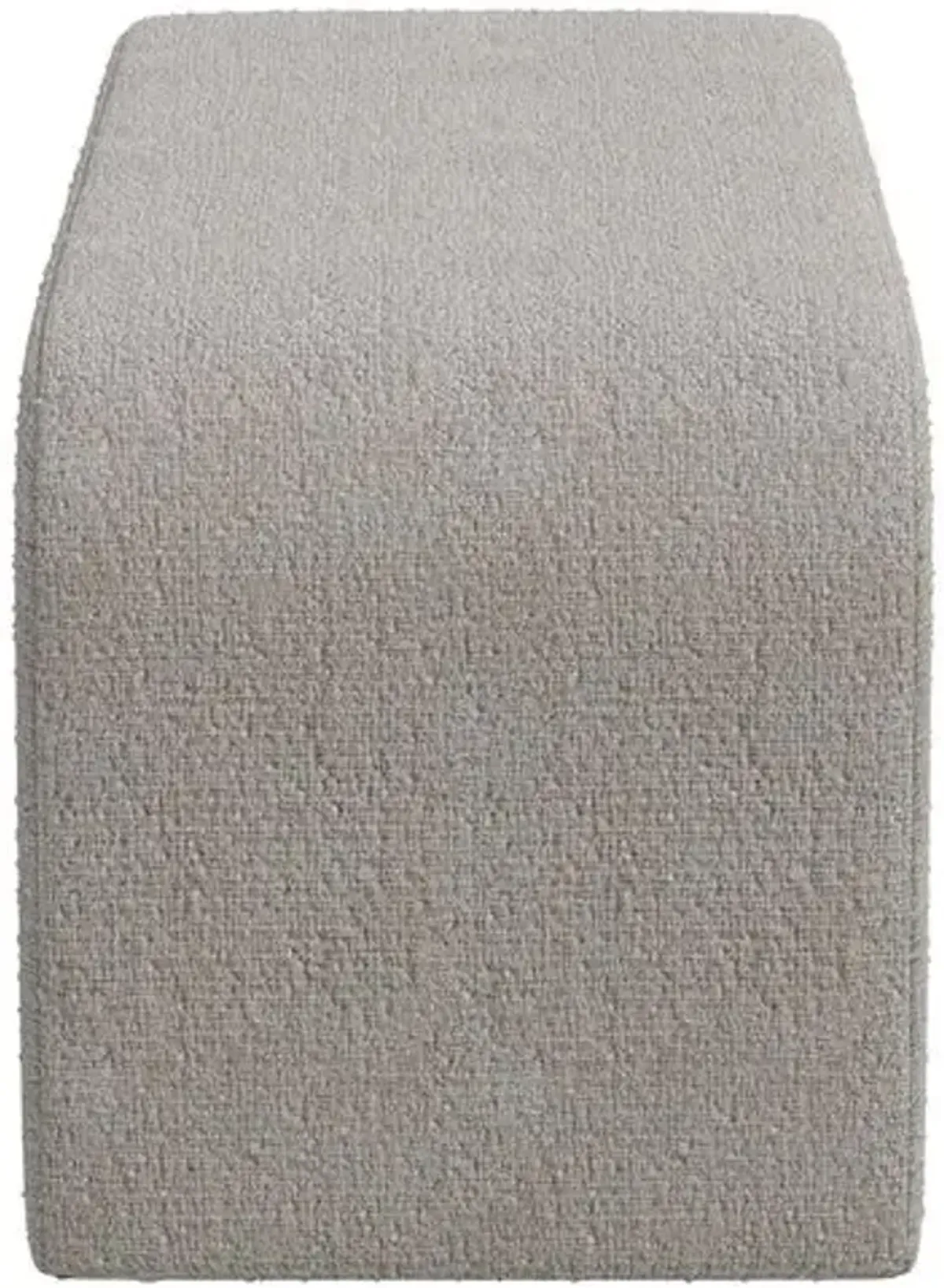 Celia Waterfall Boucle Bench - Gray