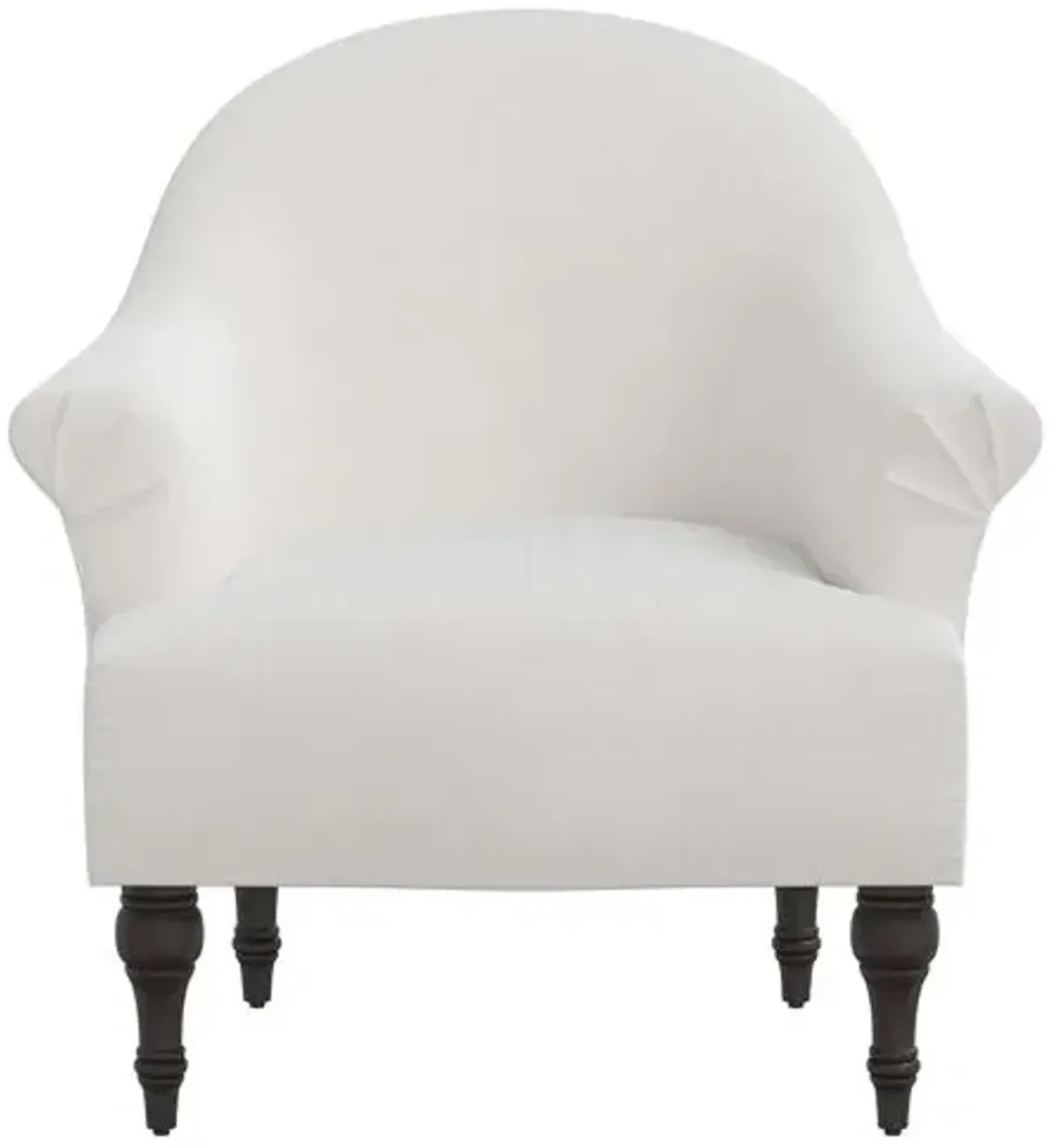 Charlotte Velvet Accent Chair - White, Comfortable, Durable, Cushioned