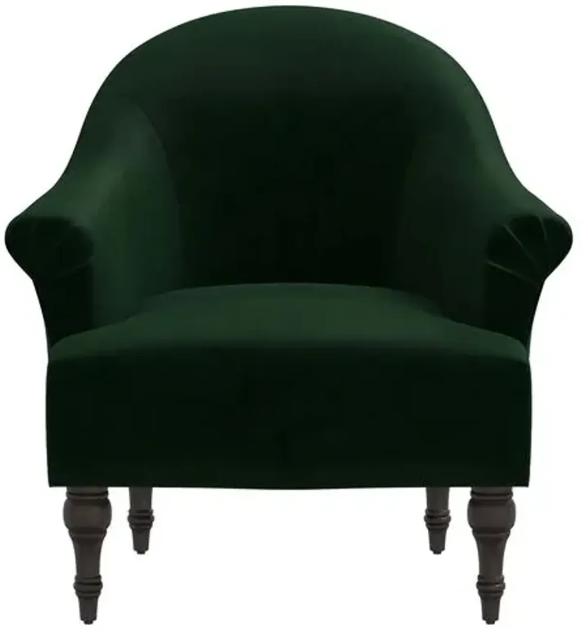 Charlotte Velvet Accent Chair - Green, Comfortable, Durable, Cushioned