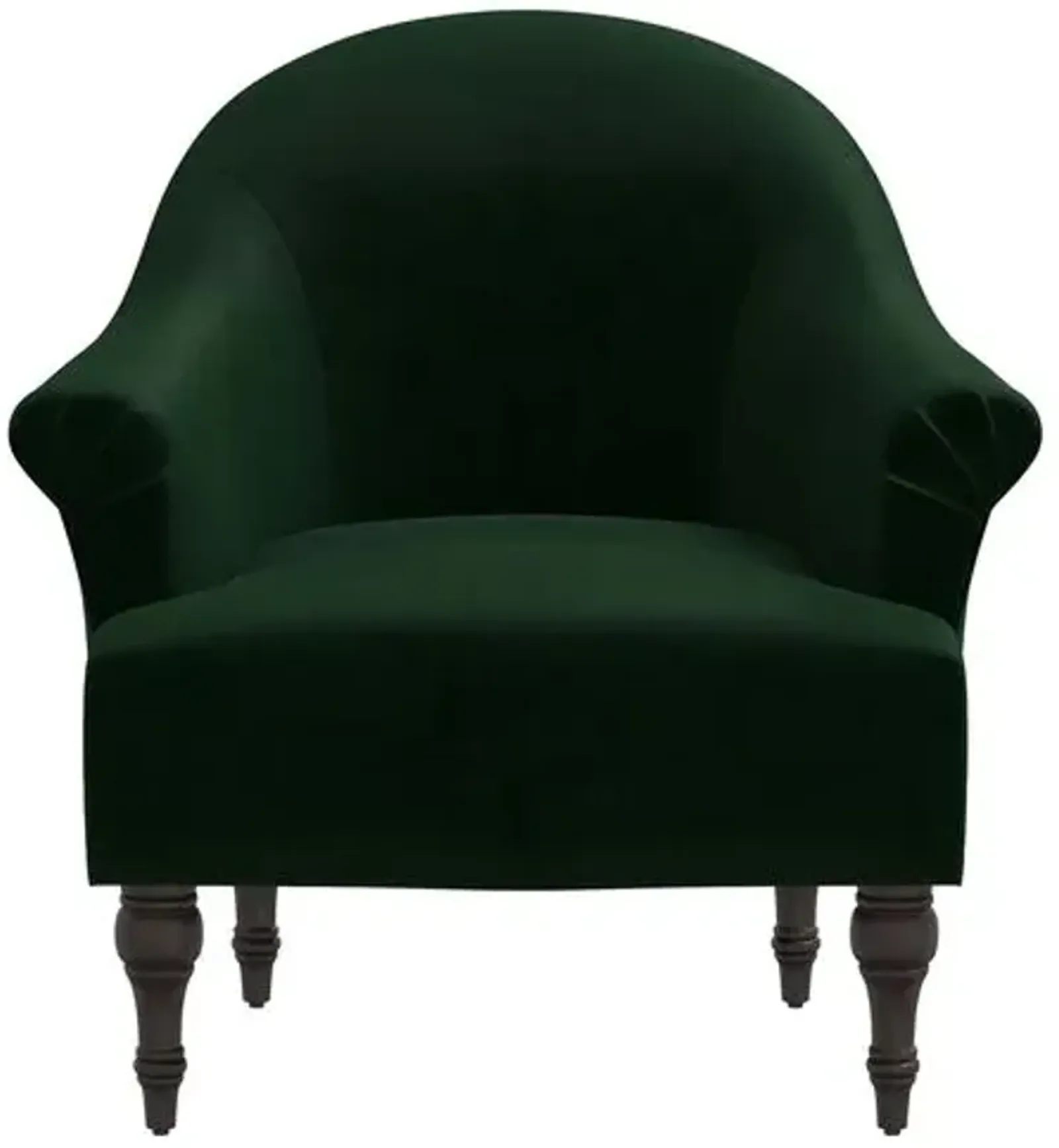 Charlotte Velvet Accent Chair - Green, Comfortable, Durable, Cushioned