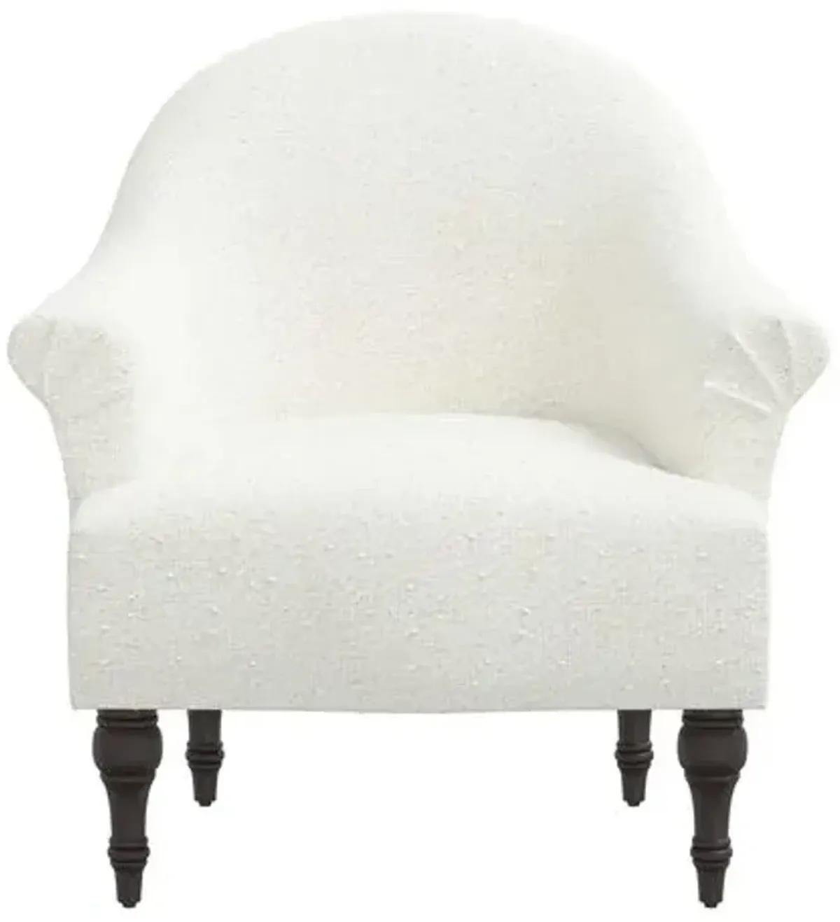 Charlotte Boucl Accent Chair - White, Comfortable, Durable, Cushioned