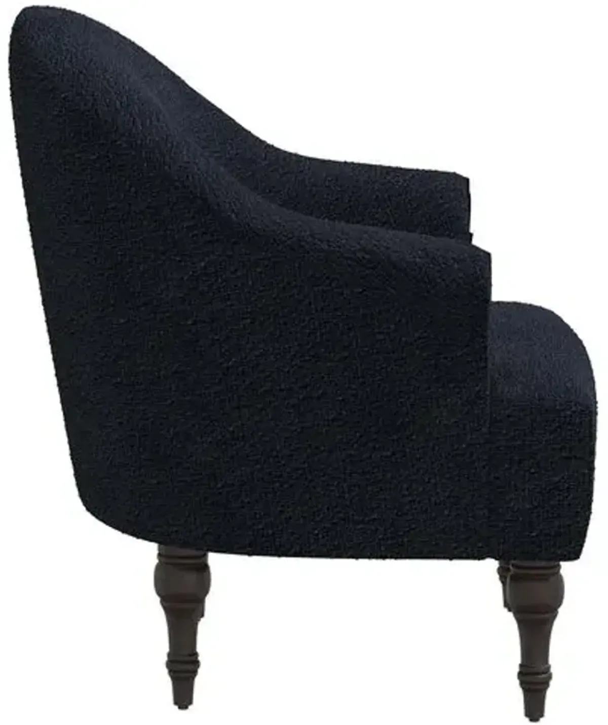 Charlotte Bouclé Accent Chair - Black, Comfortable, Durable, Cushioned