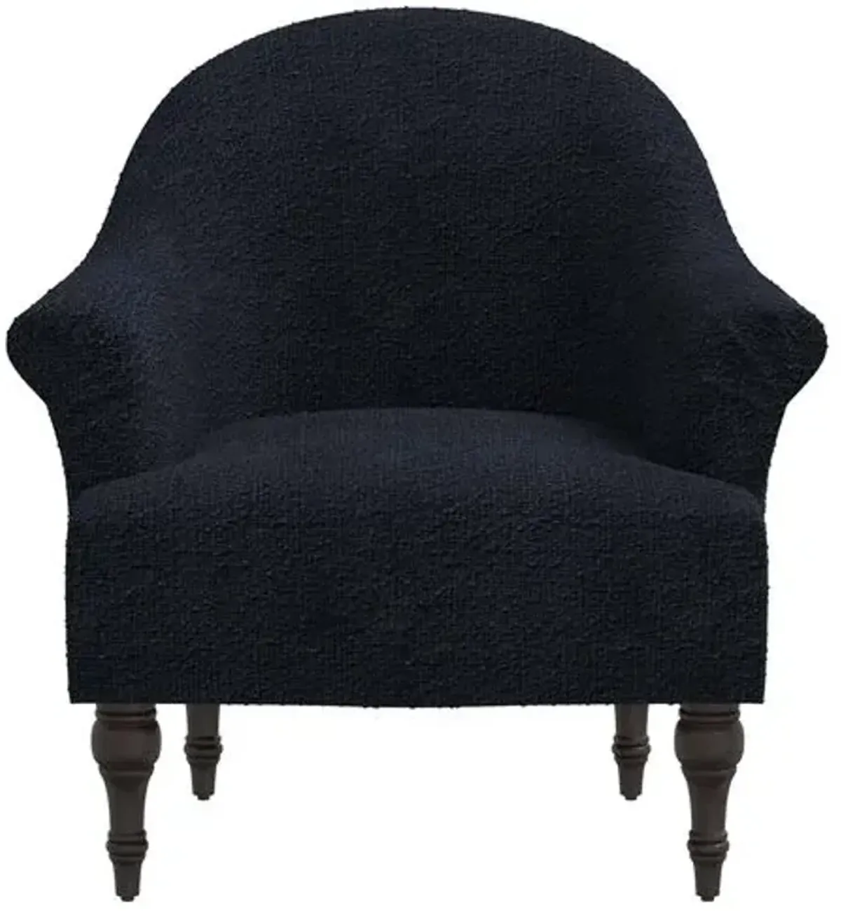 Charlotte Bouclé Accent Chair - Black, Comfortable, Durable, Cushioned