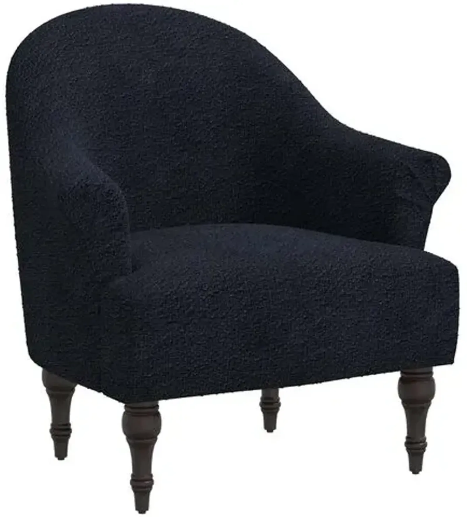 Charlotte Bouclé Accent Chair - Black, Comfortable, Durable, Cushioned