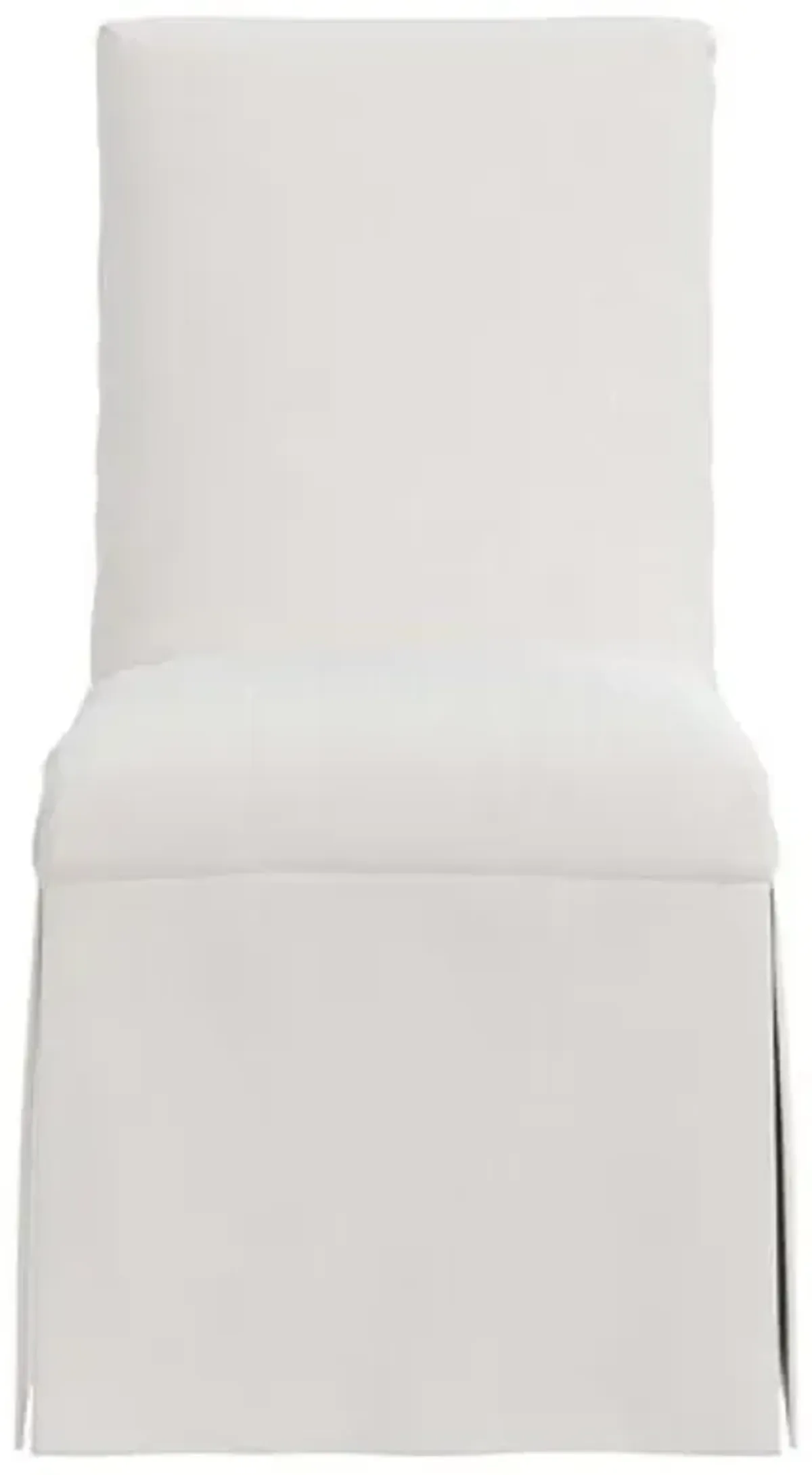 Owen Velvet Slipcover Side Chair - White