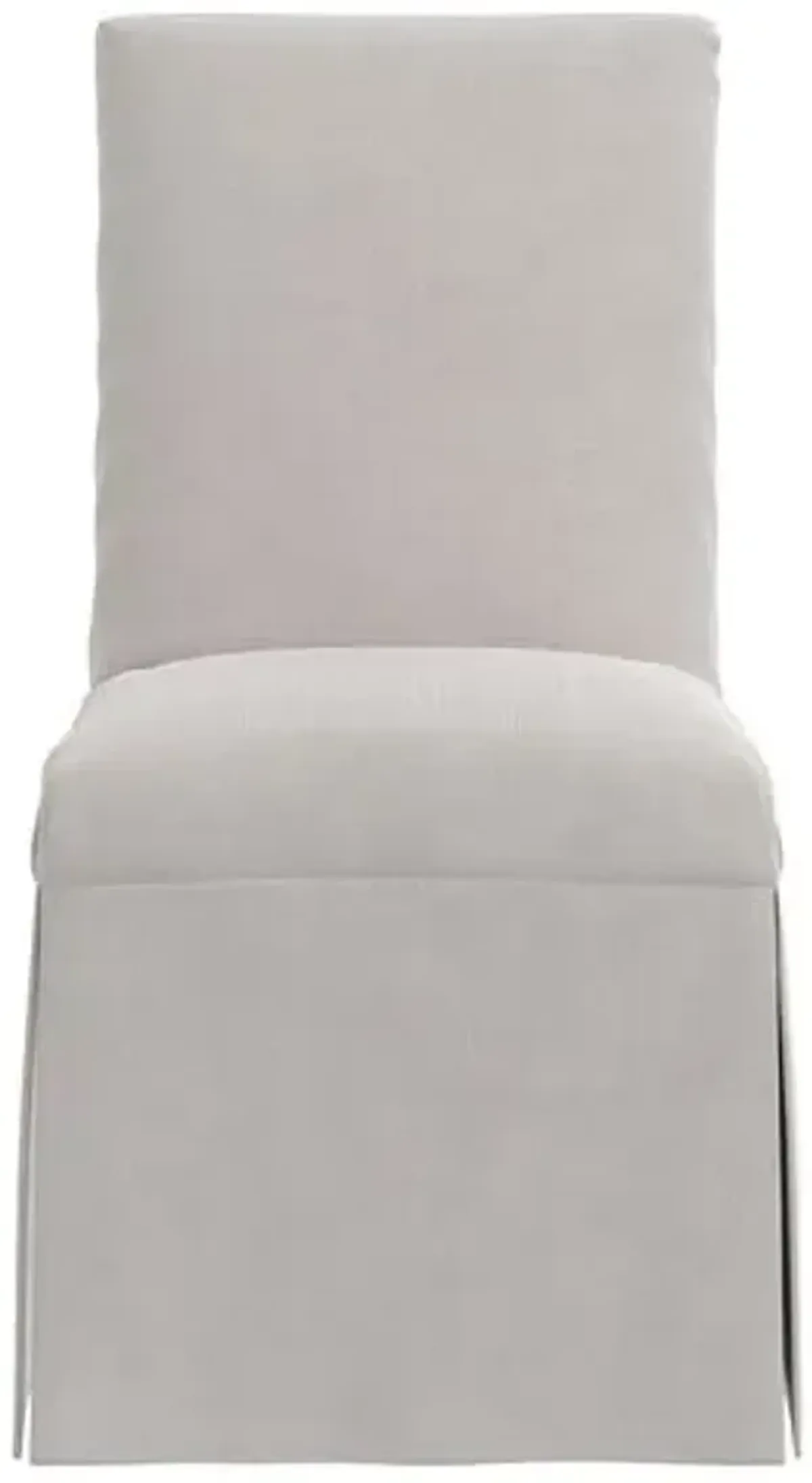 Owen Velvet Slipcover Side Chair - Gray