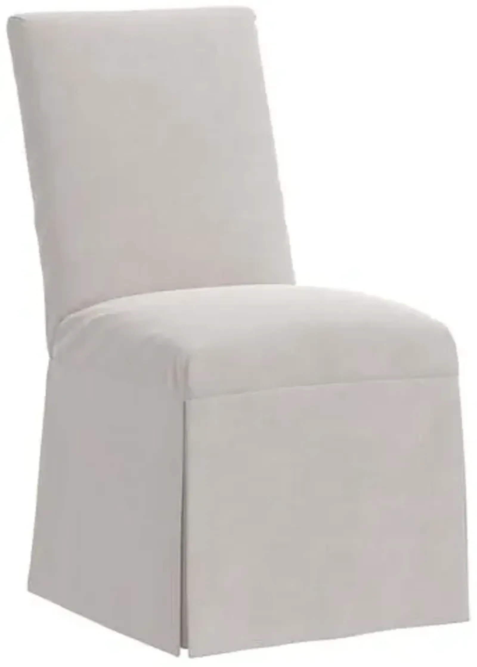 Owen Velvet Slipcover Side Chair - Gray