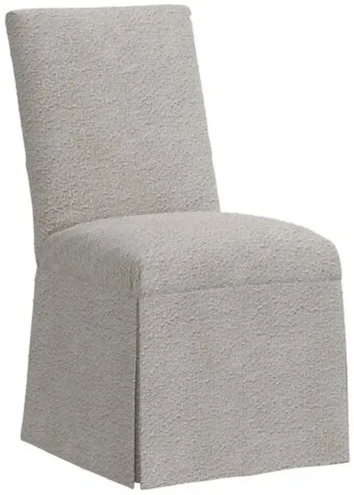 Owen Bouclé Slipcover Side Chair - Gray