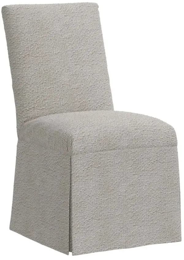Owen Skirted Slipcover Side Chair, Bouclé