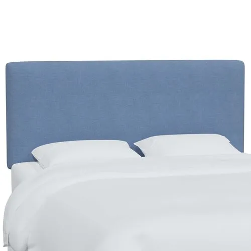 Novak Linen Headboard - Handcrafted - Blue