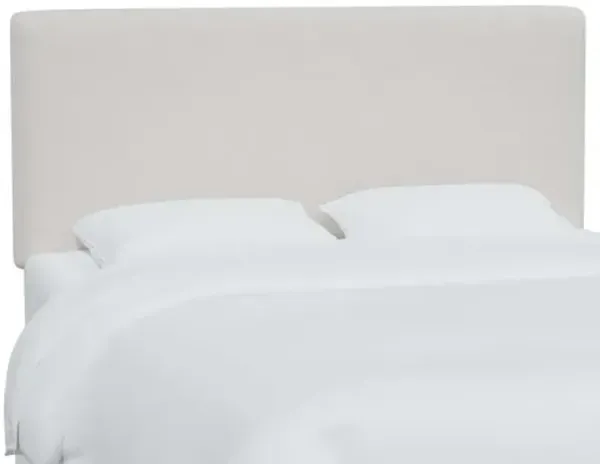 Novak Velvet Headboard - White