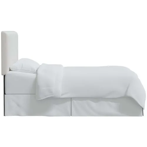 Novak Velvet Headboard - White