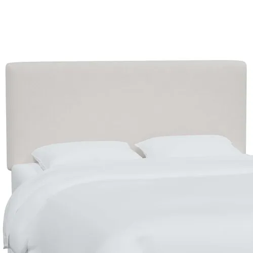 Novak Velvet Headboard - White