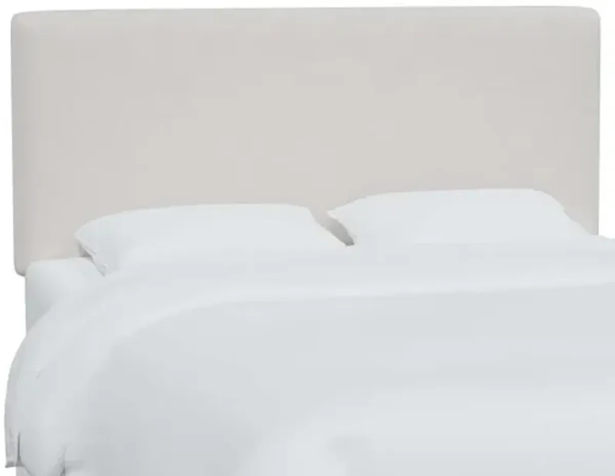 Novak Velvet Headboard - White