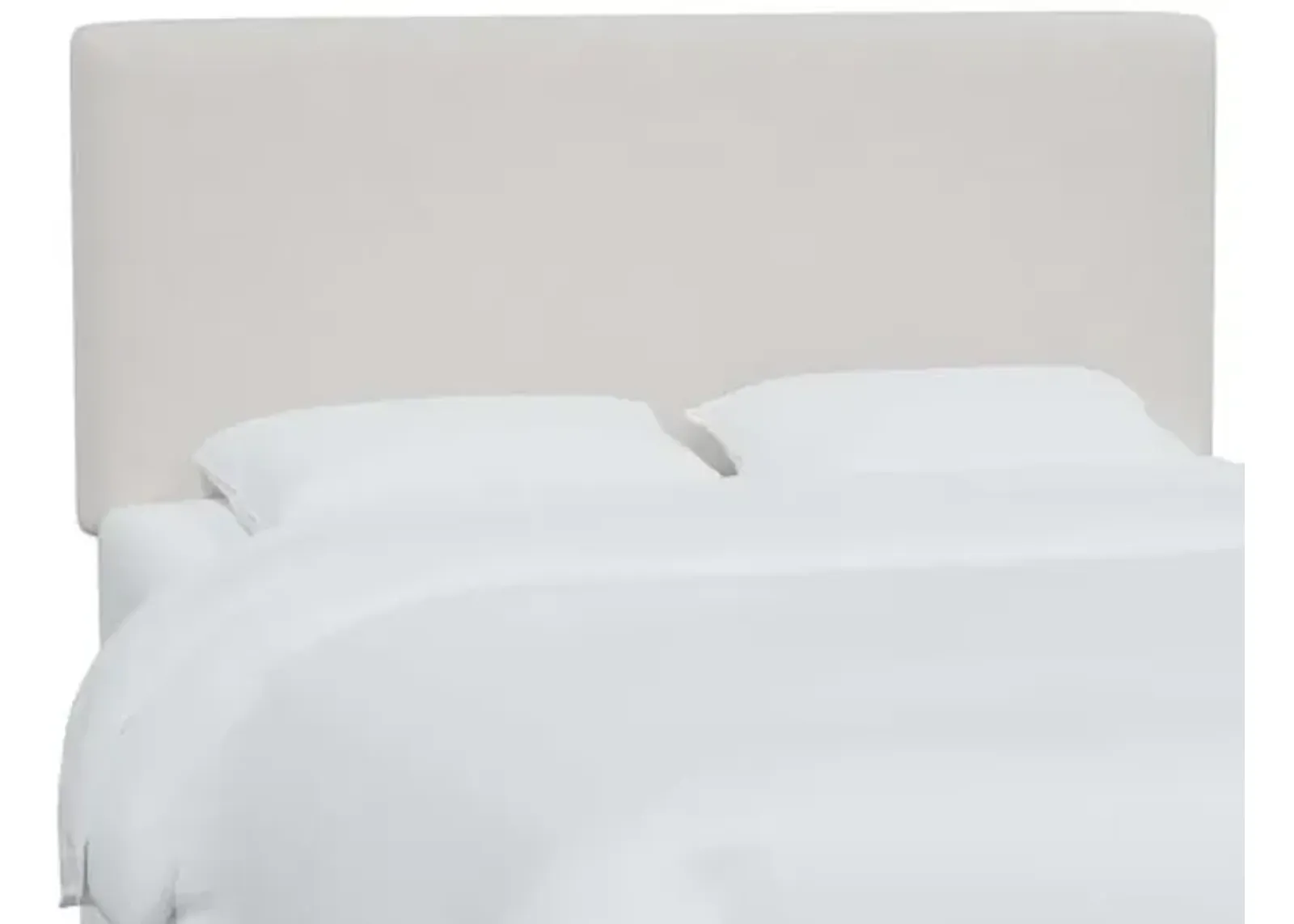 Novak Velvet Headboard - White