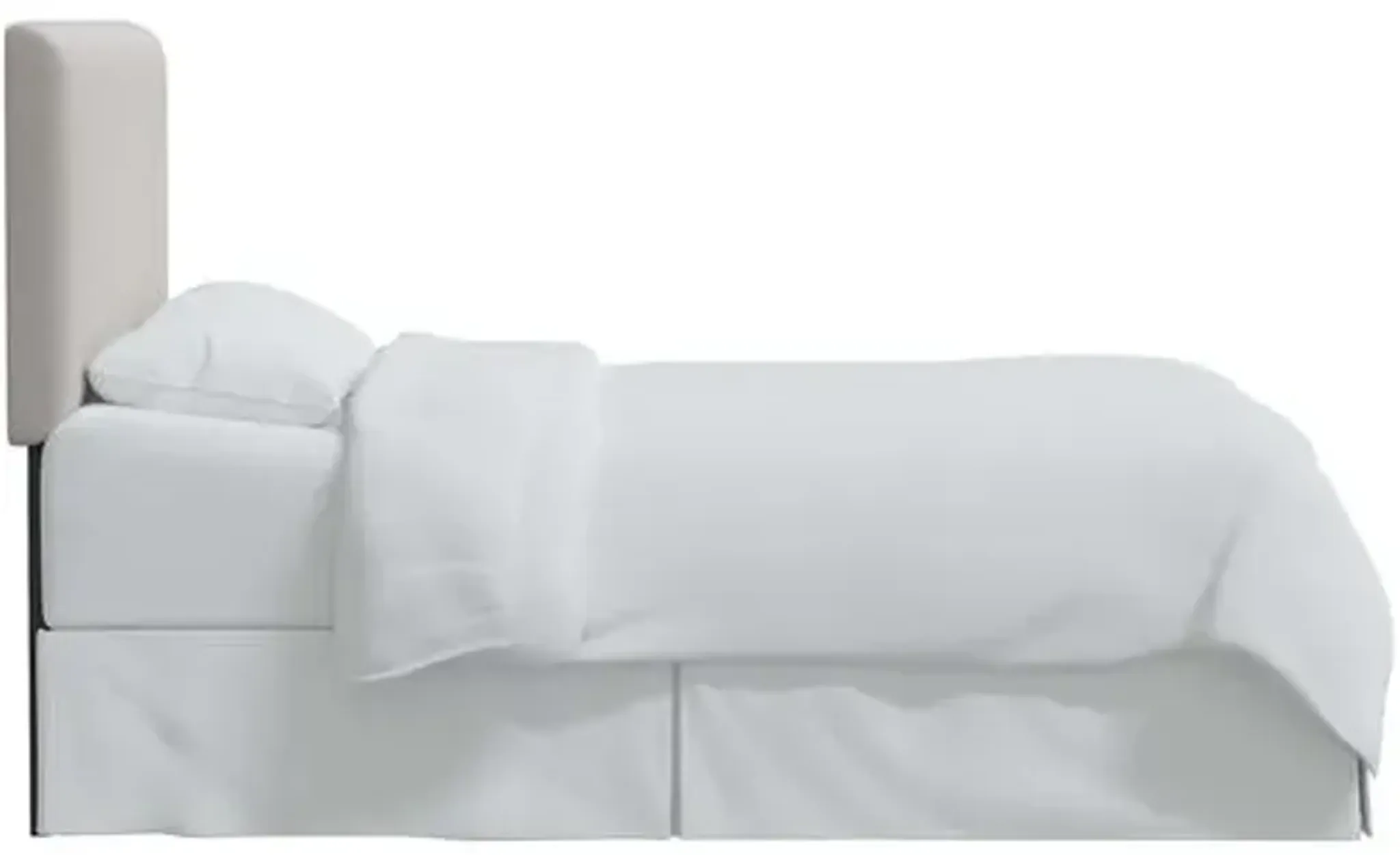 Novak Velvet Headboard Gray One Kings Lane | Furniture.com