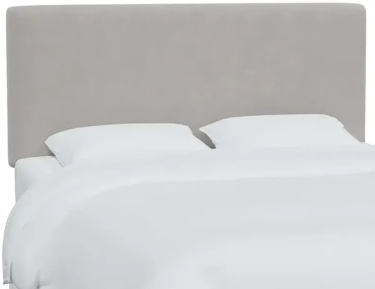 Novak Velvet Headboard - Gray