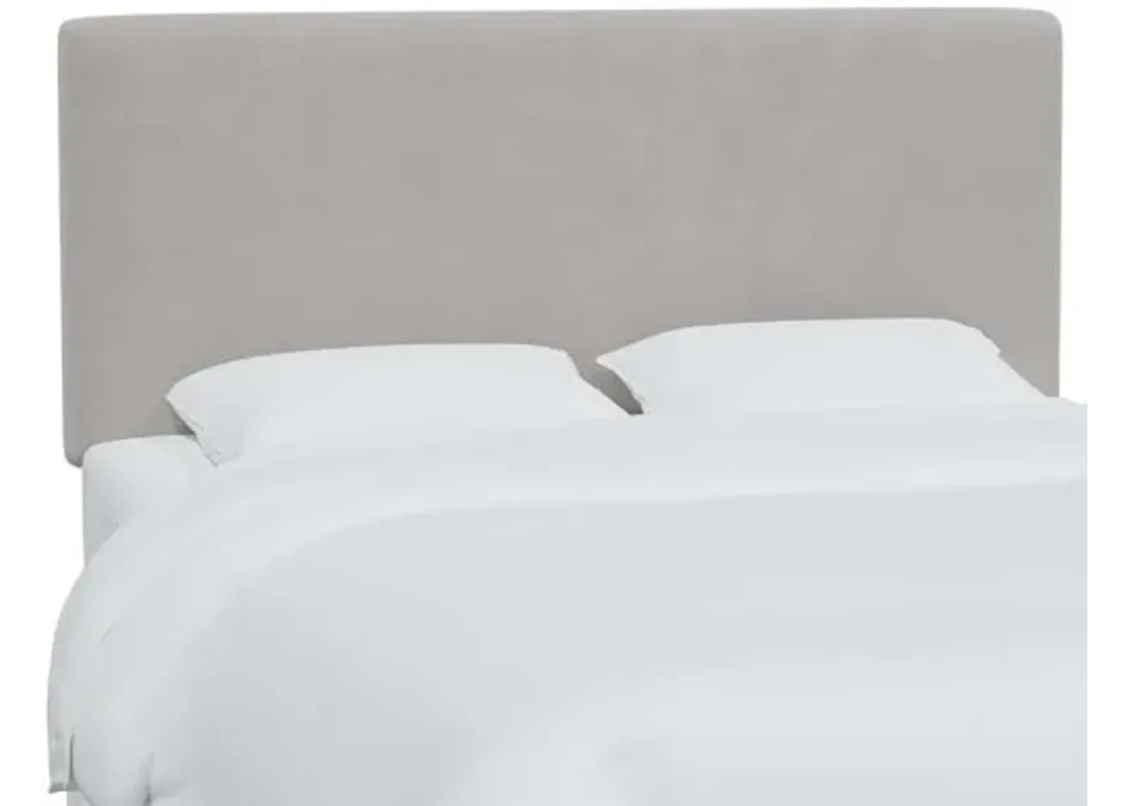 Novak Velvet Headboard - Gray