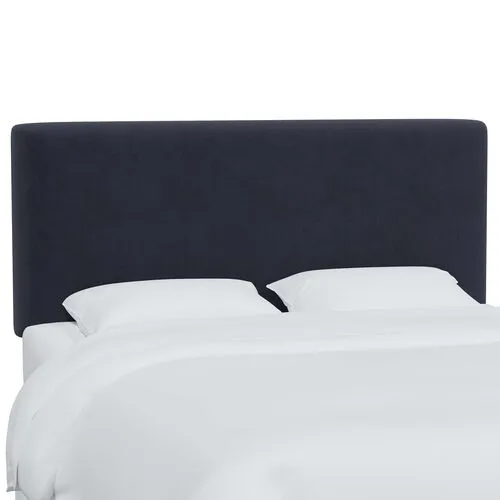 Novak Velvet Headboard - Blue