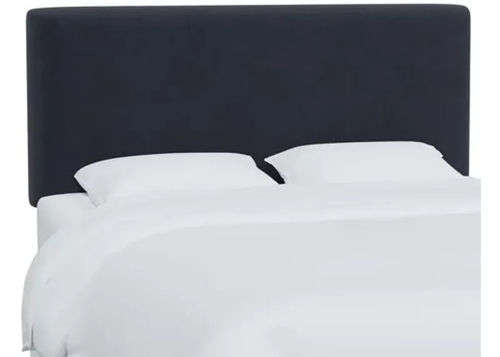 Novak Velvet Headboard - Blue