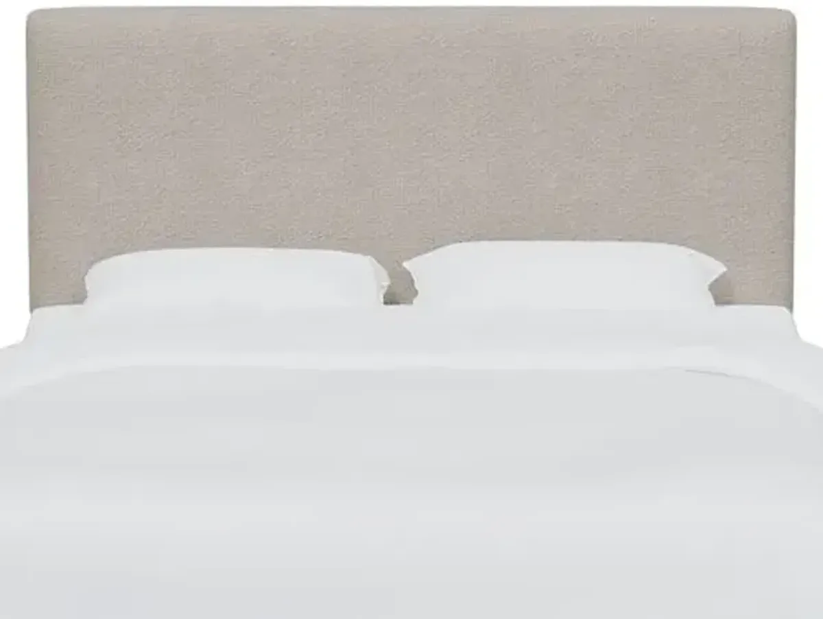 Novak Bouclé Headboard - Gray