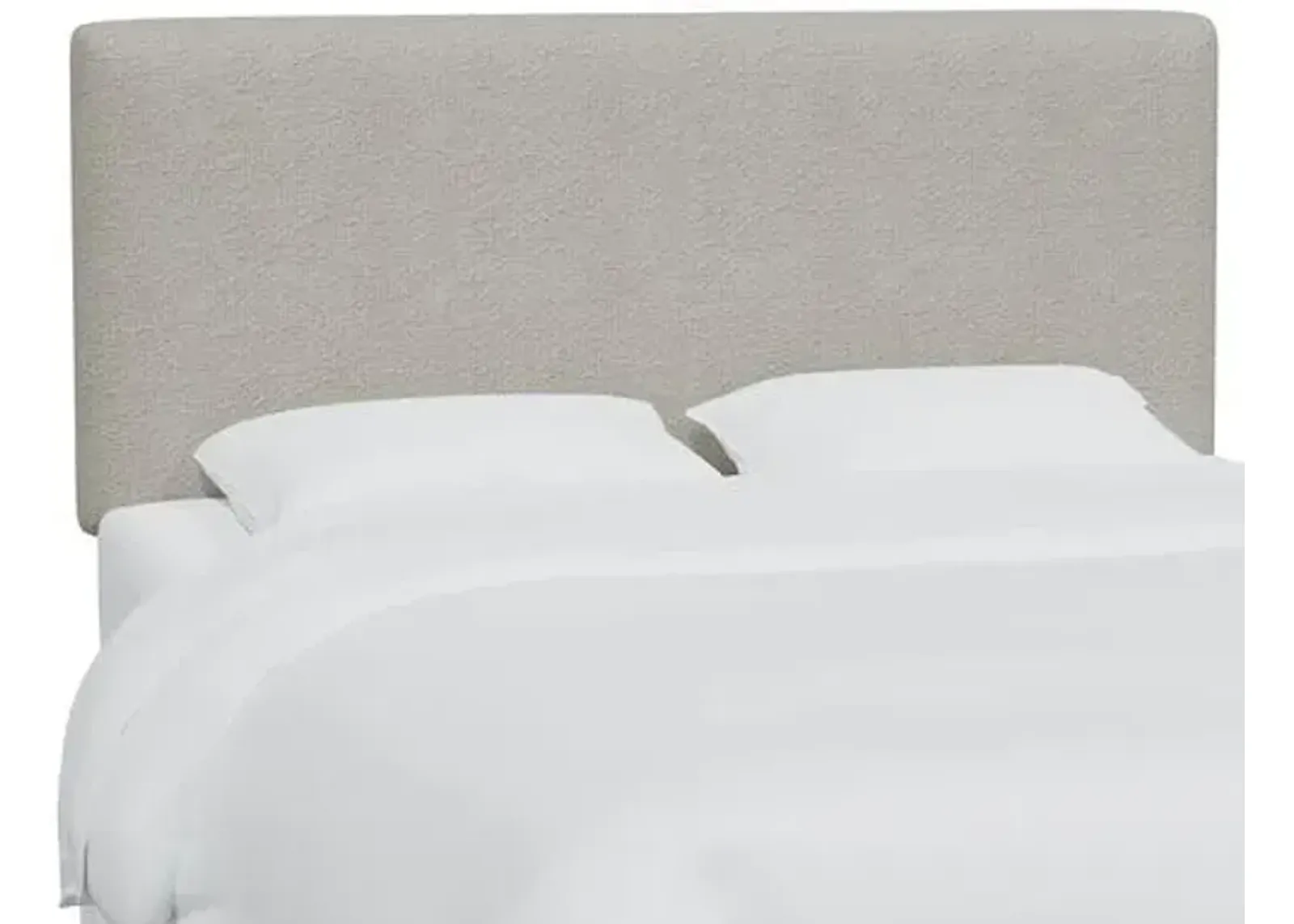 Novak Bouclé Headboard - Gray