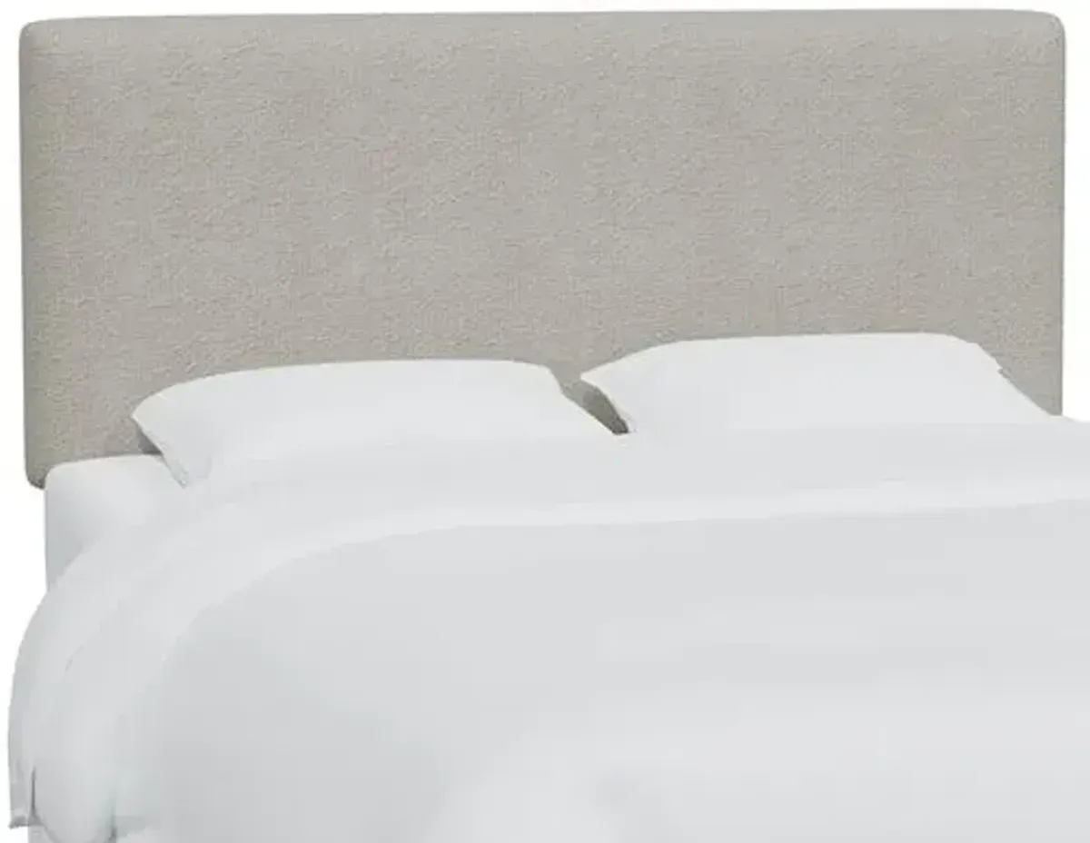 Novak Bouclé Headboard - Gray