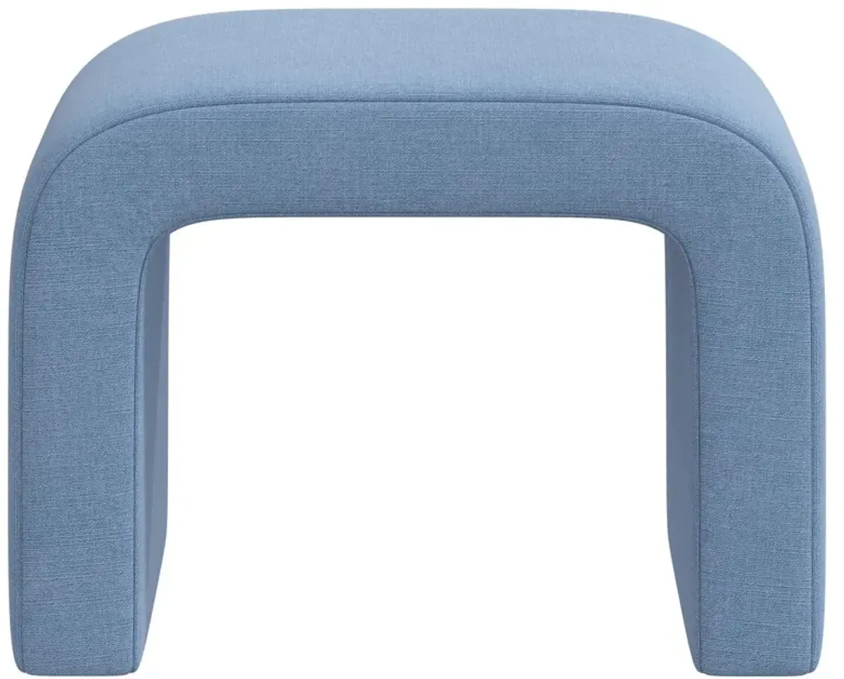 Celia Waterfall Linen Ottoman