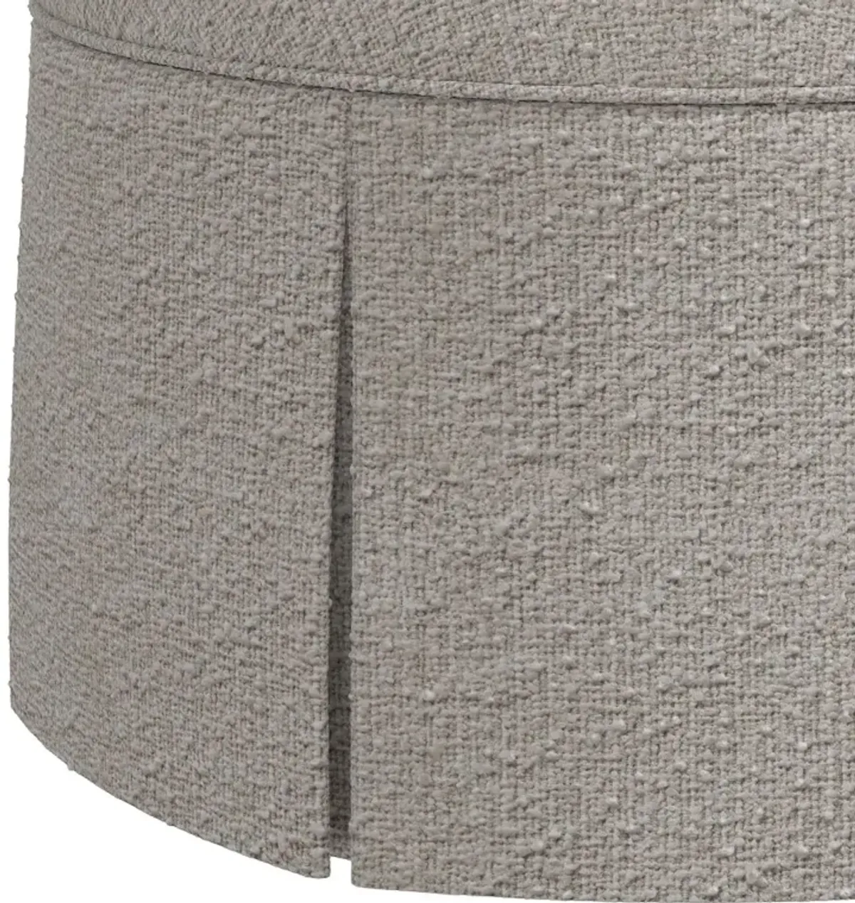Liza Boucle Skirted Ottoman