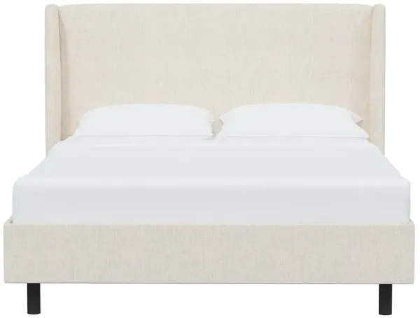 Kelly Wingback Linen Platform Bed