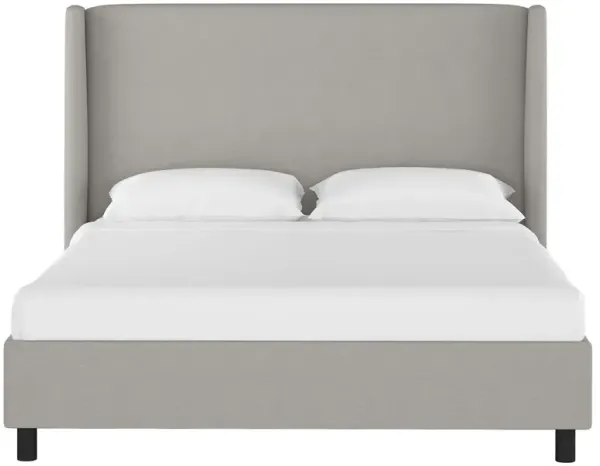 Kelly Wingback Linen Platform Bed