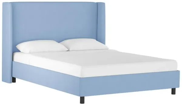 Kelly Wingback Linen Platform Bed