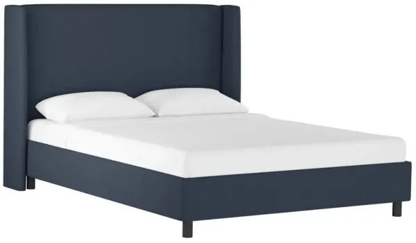 Kelly Wingback Linen Platform Bed