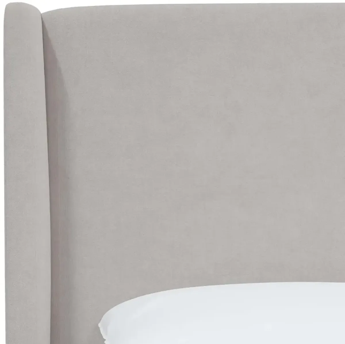Kelly Velvet Wingback Platform Bed