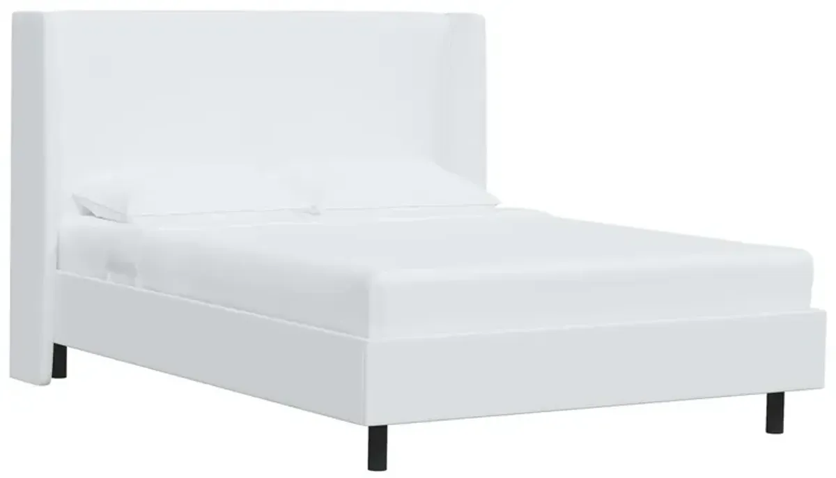 Kelly Wingback Linen Platform Bed