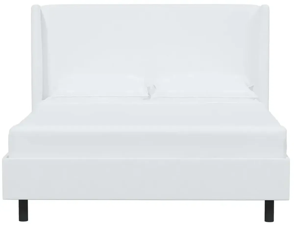 Kelly Wingback Linen Platform Bed