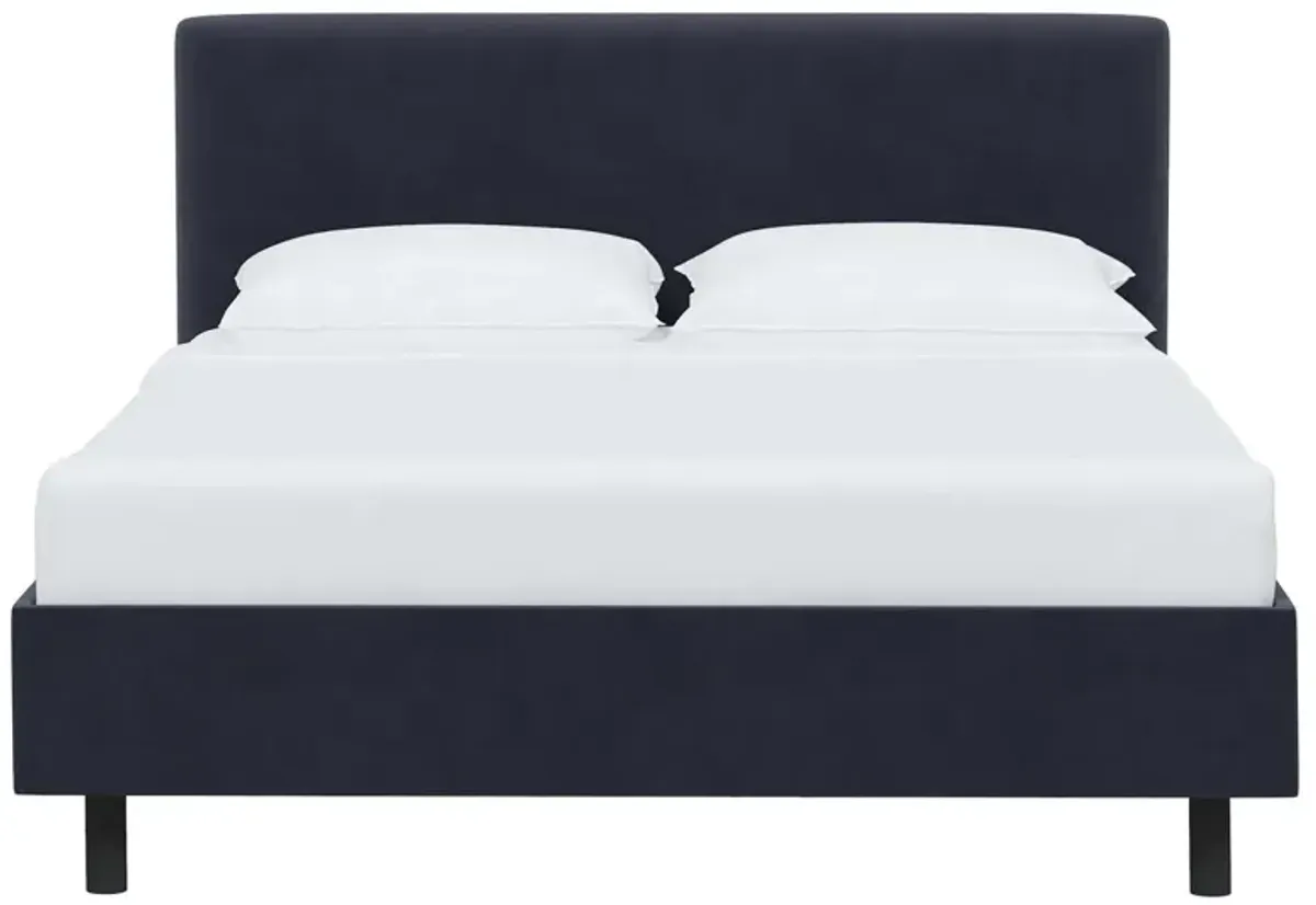 Novak Velvet Platform Bed