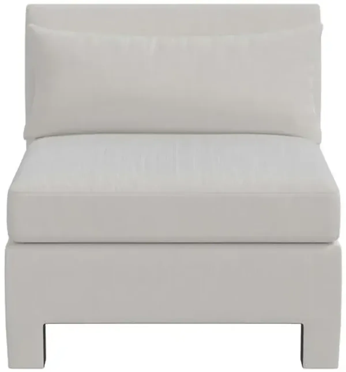 Bryn Velvet Upholstered Slipper Chair - White