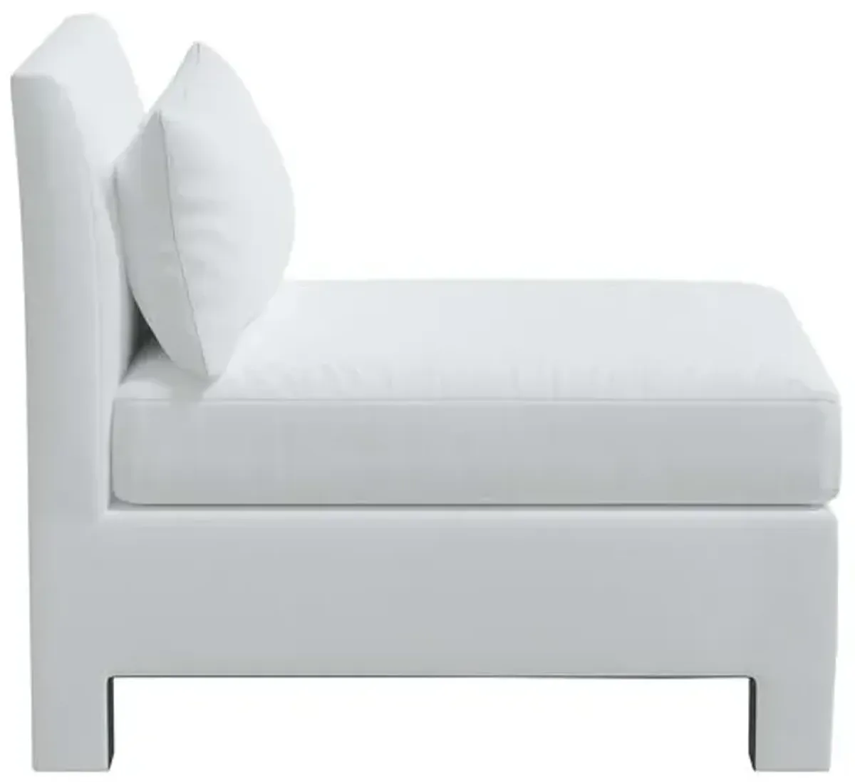 Bryn Linen Upholstered Slipper Chair - White