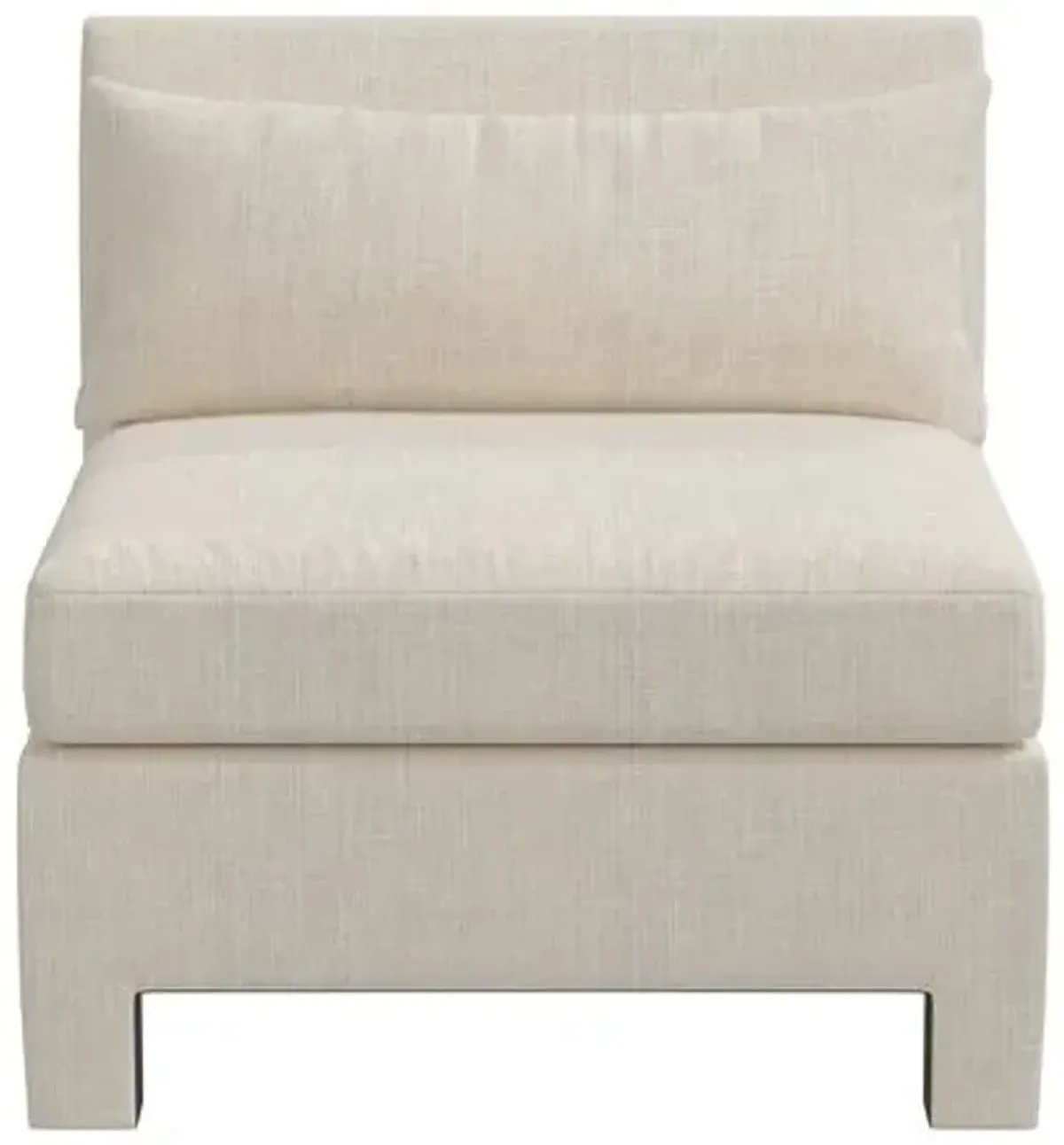 Bryn Linen Upholstered Slipper Chair - Beige