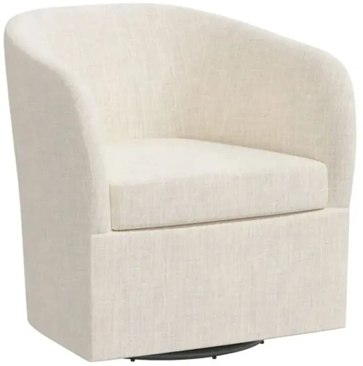 Zara Linen Swivel Chair