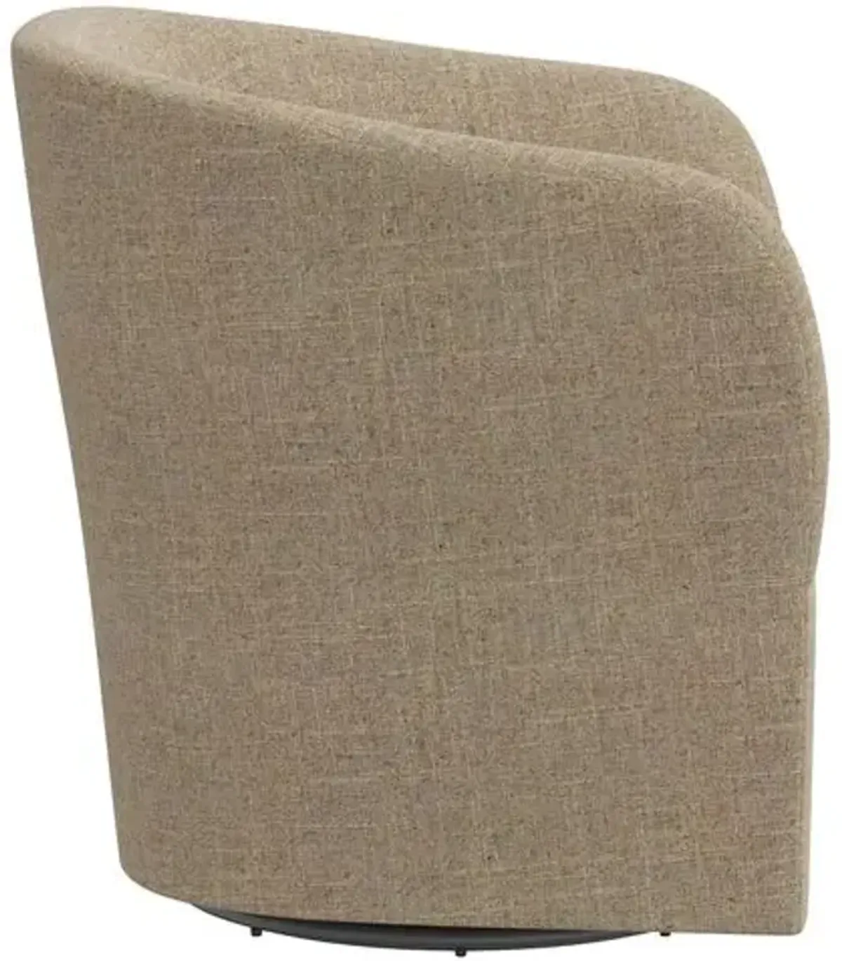 Zara Linen Swivel Chair