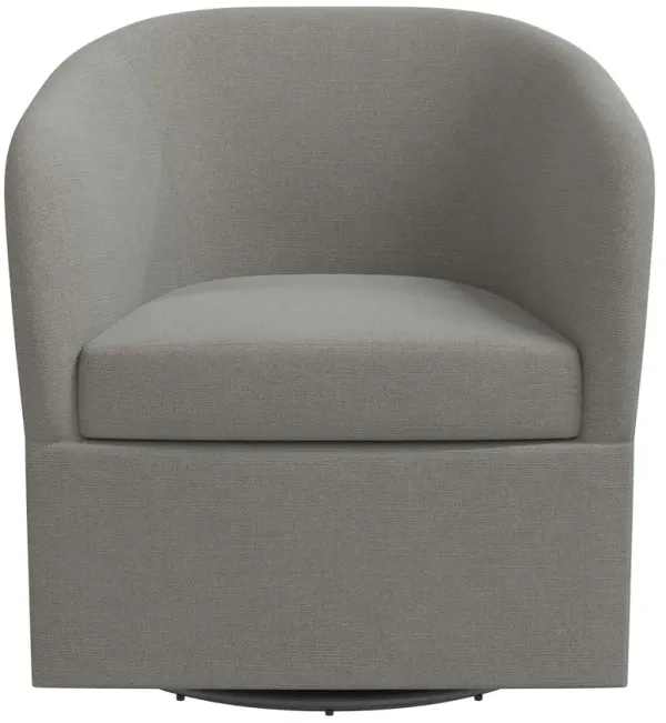 Zara Linen Swivel Chair
