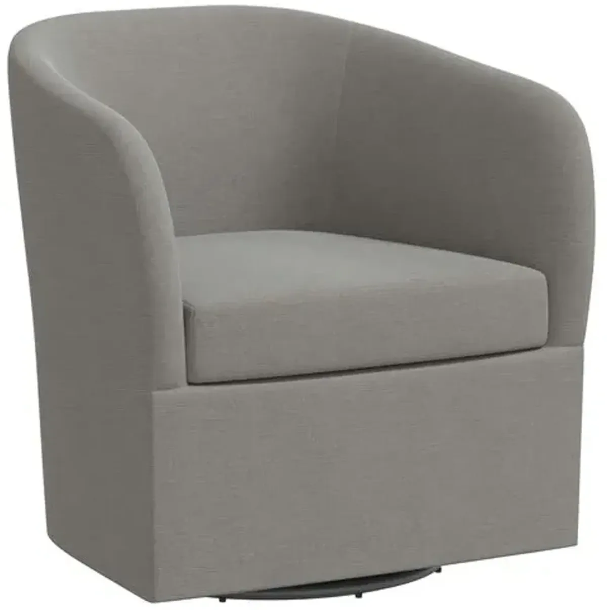 Zara Linen Swivel Chair