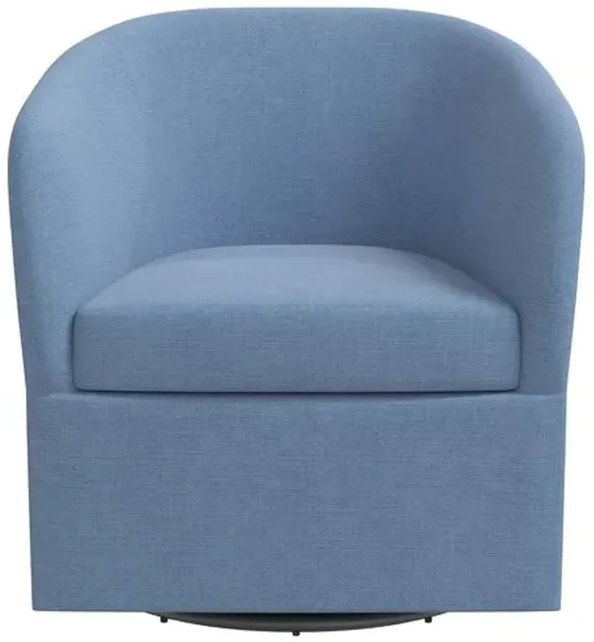 Zara Linen Swivel Chair